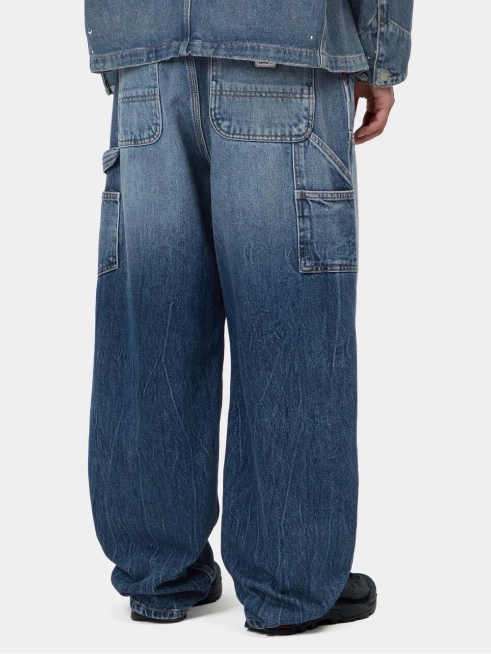 Carhartt Women’s Brandon Double Knee Relaxed Fit Blue Denim Work Jeans